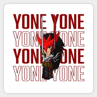 Yone - Red background Sticker